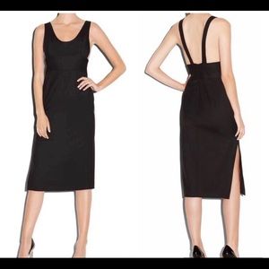 Milly Black Backless Midi Dress